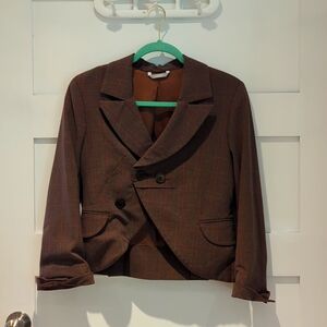 Stefanel cropped tarten blazer